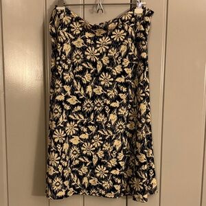 Floral Print Strapless Dress